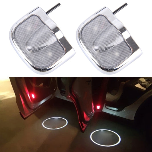 2 PCS LED Car Door Welcome Logo Car Brand Shadow Light Laser Projector Lamp for MAZDA(Silver) - Door Lights by buy2fix | Online Shopping UK | buy2fix