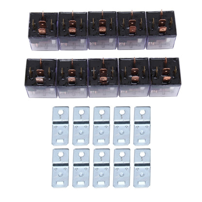 10 PCS JD-1914 80 AMP 12V Waterproof Car Auto Five Plugs Relay - In Car by buy2fix | Online Shopping UK | buy2fix