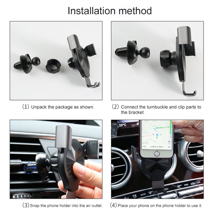 JT-G36 Universal Car Air Vent Mount Phone Holder (Black) - Car Holders by buy2fix | Online Shopping UK | buy2fix