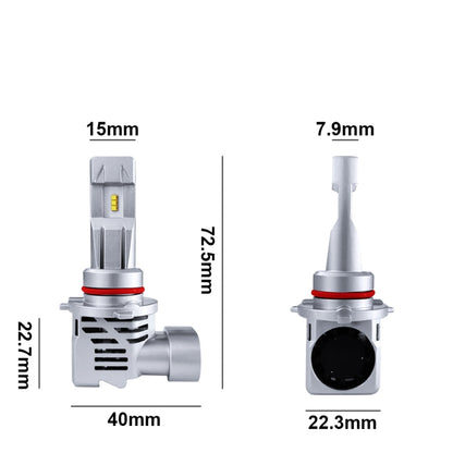 2 PCS M3 9005 / HB3 / H10 DC9-32V / 17W / 6500K / 2000LM IP68 Car LED Headlight Lamps(Cool White) - In Car by buy2fix | Online Shopping UK | buy2fix