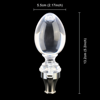 Universal Car Egg Shaped Crystal Gear Head Gear Shift Knob with Light -  by buy2fix | Online Shopping UK | buy2fix