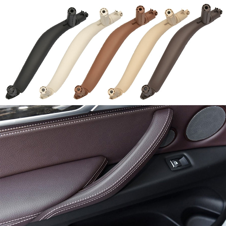 Car Right Side Inside Doors Handle Pull Trim Cover for BMW X5 / X6, Left Driving (Beige) - In Car by buy2fix | Online Shopping UK | buy2fix