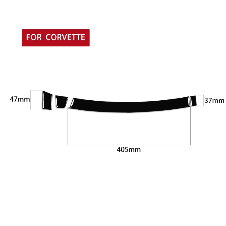 For Chevrolet Corvette C7 2014-2019 Car Passenger Storage Box Decorative Sticker, Left Drive - In Car by buy2fix | Online Shopping UK | buy2fix