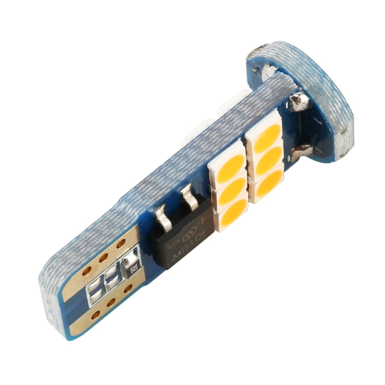 2 PCS T10 DC12 / 1W 9LEDs SMD-3030 Car Clearance Light(Yellow Light) - In Car by buy2fix | Online Shopping UK | buy2fix