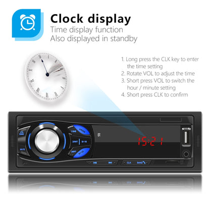 1044 Universal Car Radio Receiver MP3 Player, Support FM with Remote Control -  by buy2fix | Online Shopping UK | buy2fix