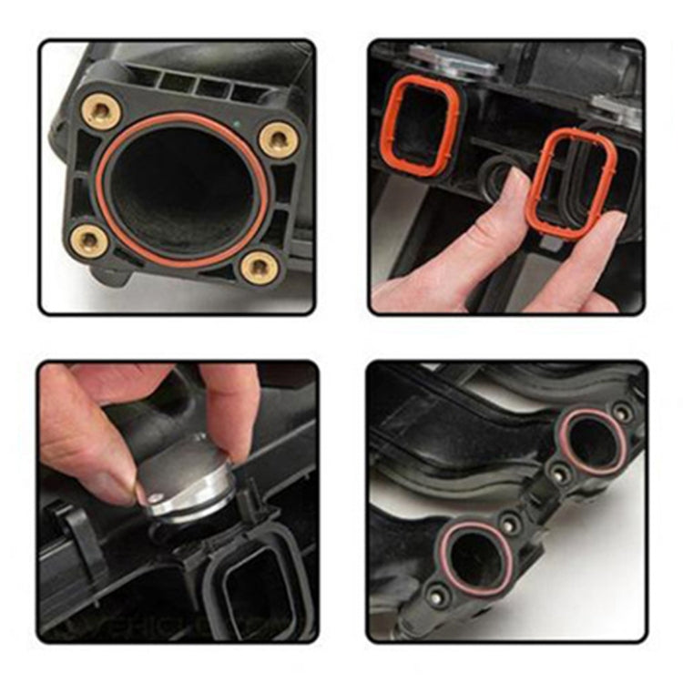 4x22mm Car Swirl Flap Air Intake Aluminum Gasket Remove Repair Kit(Black) - In Car by buy2fix | Online Shopping UK | buy2fix