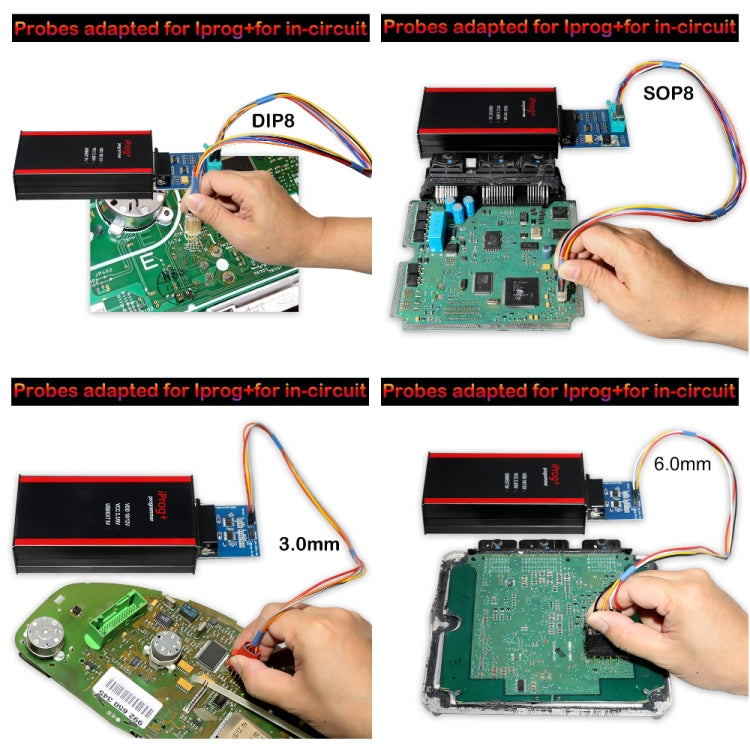 9 in 1 Probes Adapters for Iprog+ and Xprog-m for In-circuit - In Car by buy2fix | Online Shopping UK | buy2fix