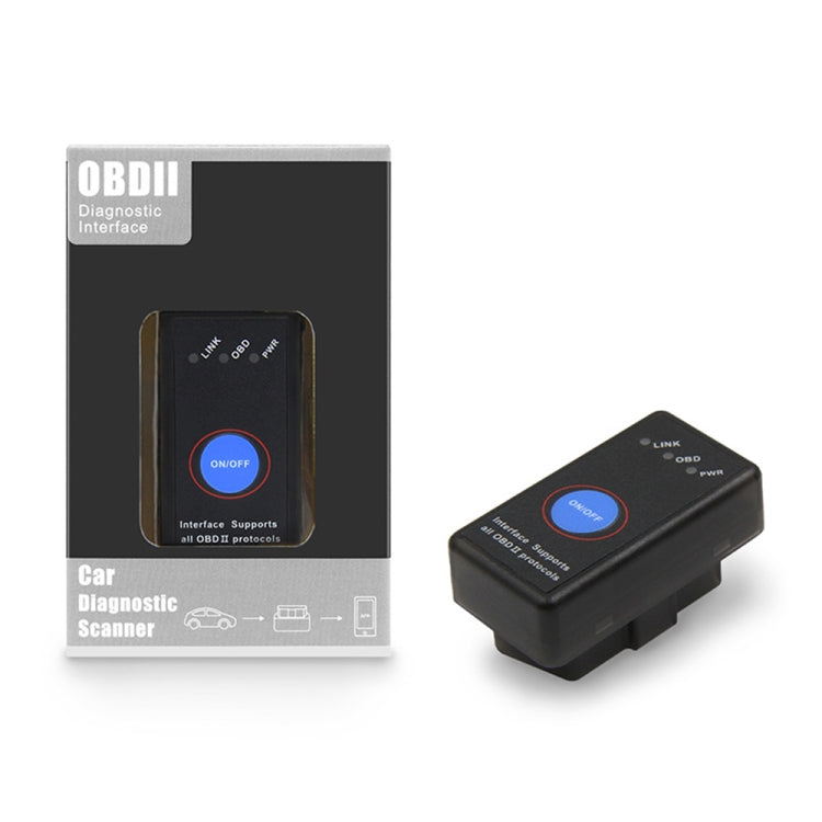 Mini Bluetooth 4.0 ELM327 OBD Car Fault Diagnostic Scanner with Power Switch - In Car by buy2fix | Online Shopping UK | buy2fix