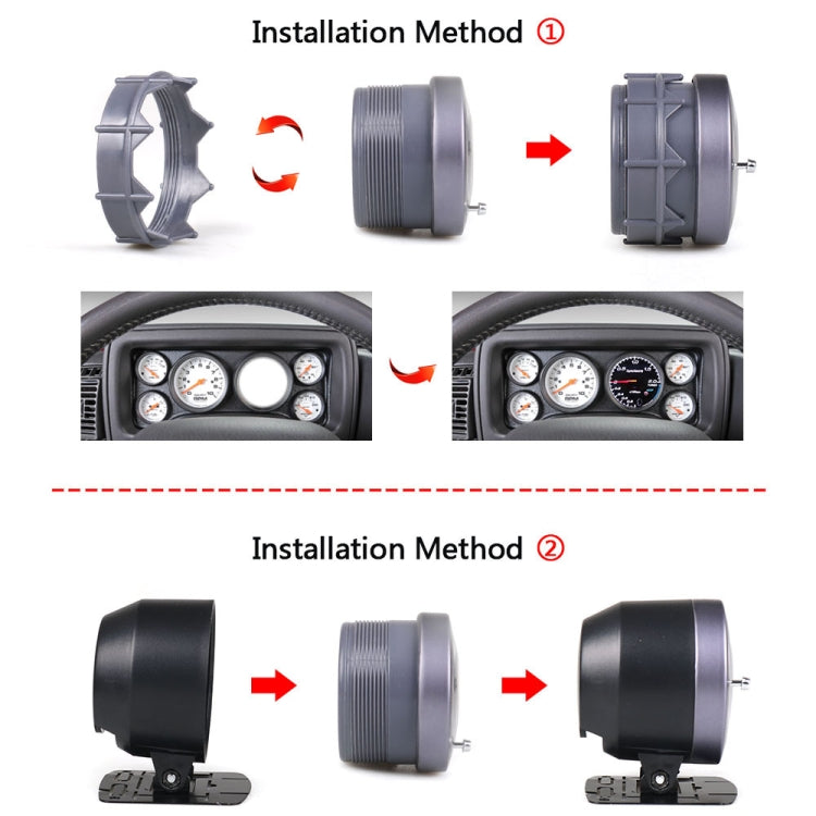 60mm Car Modified 0-3bar Turbocharged Instrument with Bracket - In Car by buy2fix | Online Shopping UK | buy2fix