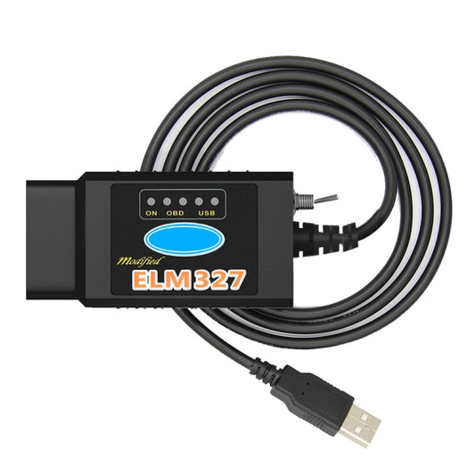 OBD ELM327 V1.5 USB Car Fault Diagnostic Cable with Switch (Black) - In Car by buy2fix | Online Shopping UK | buy2fix