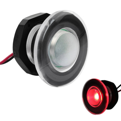 RV / Yacht Walkway Light LED Round Light DC12V (Red Light) - In Car by buy2fix | Online Shopping UK | buy2fix