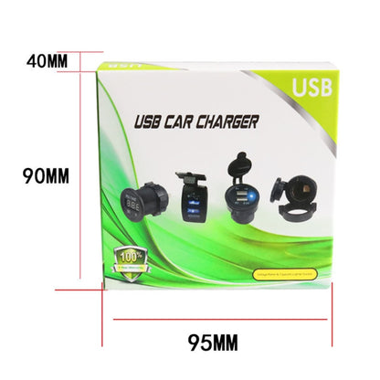 2 PCS Switch Type Dual USB 3.1A Car Charger 12-24V (Green Light) - In Car by buy2fix | Online Shopping UK | buy2fix