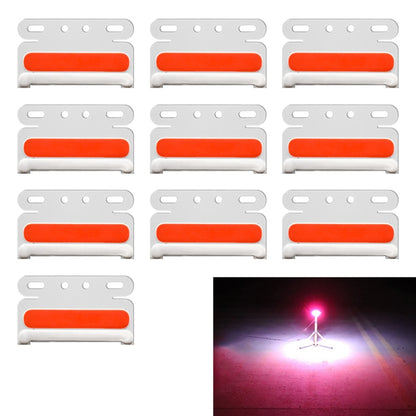 10 PCS ZS-7009 DC24V Waterproof Car / Truck Side Marker Indicator Lights Bulb Lamp(Red Light) - In Car by buy2fix | Online Shopping UK | buy2fix