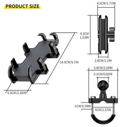 CS-1722A1 Motorcycle Handlebar Octopus Aluminum Alloy Phone Holder - In Car by buy2fix | Online Shopping UK | buy2fix