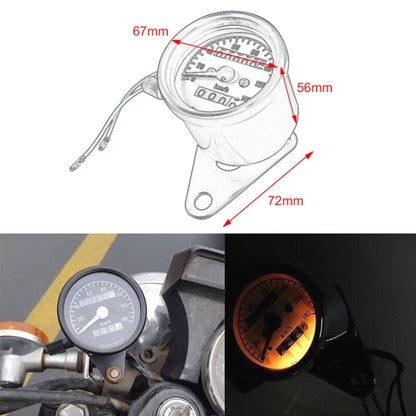 Motorcycle Retro Modified Odometer Speedometer Kilometer (Black) - In Car by buy2fix | Online Shopping UK | buy2fix