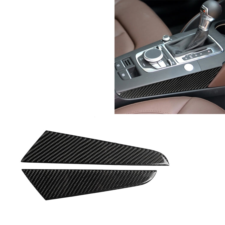 Car Carbon Fiber Gear Shift Position Side Panel Decorative Sticker for Audi A3 2014-2019, Right Drive -  by buy2fix | Online Shopping UK | buy2fix