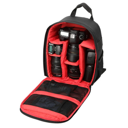 DL-B028 Portable Casual Style Waterproof Scratch-proof Outdoor Sports Backpack SLR Camera Bag Phone Bag for GoPro, SJCAM, Nikon, Canon, Xiaomi Xiaoyi YI, iPad, Apple, Samsung, Huawei, Size: 27.5 * 12.5 * 34 cm(Red) - Camera Accessories by buy2fix | Online Shopping UK | buy2fix