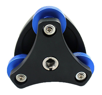 DLEV-3838 Precision Bubble Level Leveling Base Tripod Head Plate with 3/8 inch Screw & 3 Adjustment Dials for Tripod Mount - Camera Accessories by buy2fix | Online Shopping UK | buy2fix