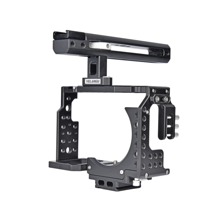 YELANGU CA7 YLG0908A Handle Video Camera Cage Stabilizer for Sony A7K & A7X & A73  & A7S & A7R & A7RII & A7SII (Black) - Camera Accessories by YELANGU | Online Shopping UK | buy2fix