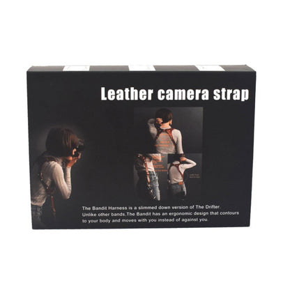 Quick Release Anti-Slip Shoulder Leather Harness Camera Strap with Metal Hook for SLR / DSLR Cameras (Left Shoulder) - Camera Accessories by buy2fix | Online Shopping UK | buy2fix