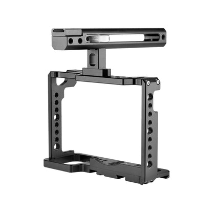 YELANGU C18 YLG0915A-B Video Camera Cage Stabilizer with Handle for Panasonic Lumix DC-S1H / DC-S1 / DC-S1R (Black) - Camera Accessories by YELANGU | Online Shopping UK | buy2fix