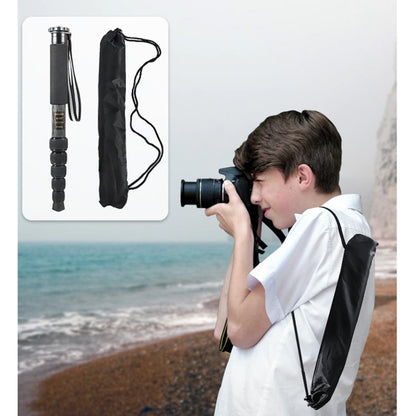 BEXIN P306C Portable Travel Outdoor DSLR Camera Carbon Fiber Monopod Holder (Black) - Camera Accessories by BEXIN | Online Shopping UK | buy2fix