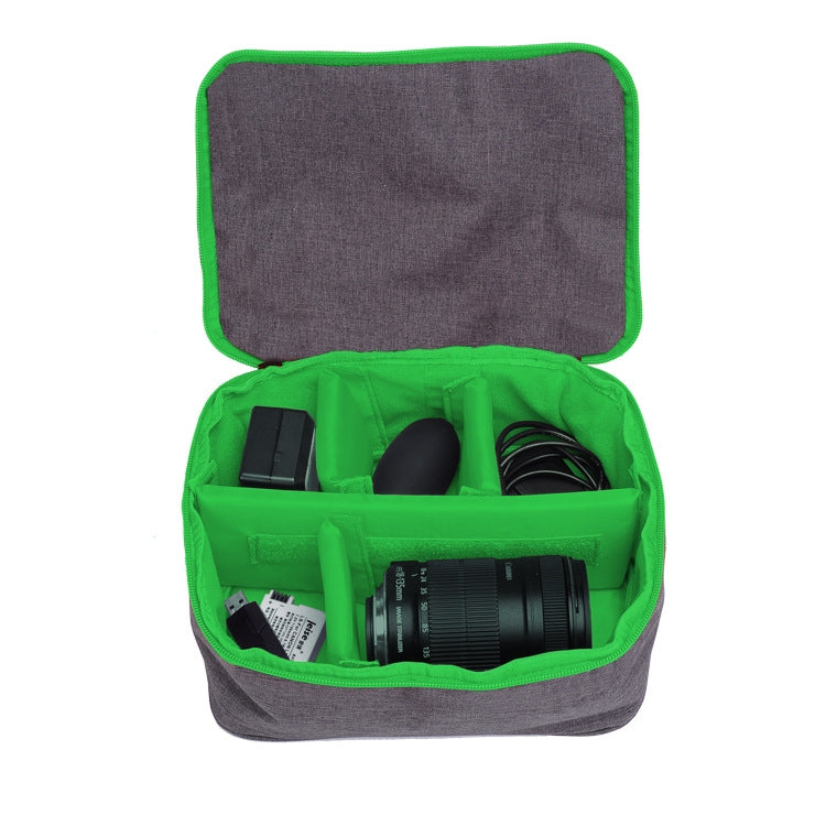 HU107513 Portable Waterproof Scratch-proof Abrasive Material Outdoor Sports Sling Shoulder Bag Handbag DSLR Camera Bag Phone Bag with Adjustable Detachable Shoulder Strap for GoPro, SJCAM, Nikon, Cano ...  Samsung, Huawei, Size: 25.5 x 20.5 x 29 cm(Green) - Camera Accessories by buy2fix | Online Shopping UK | buy2fix