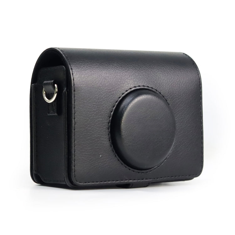 Retro Full Body Camera PU Leather Case Bag with Strap for FUJIFILM instax mini Evo(Black) - Camera Accessories by buy2fix | Online Shopping UK | buy2fix