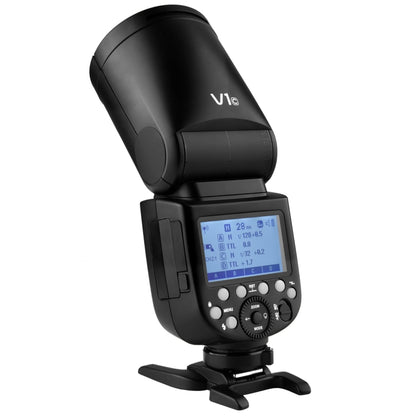 Godox V1C Round Head TTL Flash Speedlite for Canon (Black) - Shoe Mount Flashes by Godox | Online Shopping UK | buy2fix