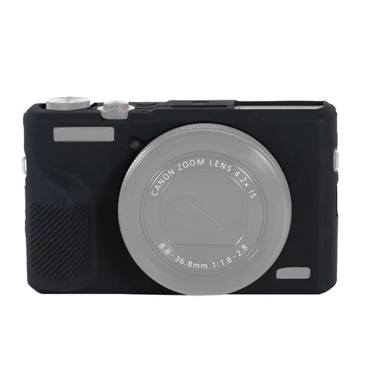 Soft Silicone Protective Case for Canon PowerShot G7 X Mark III / G7X III / G7X3(Black) - Camera Accessories by buy2fix | Online Shopping UK | buy2fix