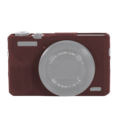 Soft Silicone Protective Case for Canon PowerShot G7 X Mark III / G7X III / G7X3(Coffee) - Camera Accessories by buy2fix | Online Shopping UK | buy2fix