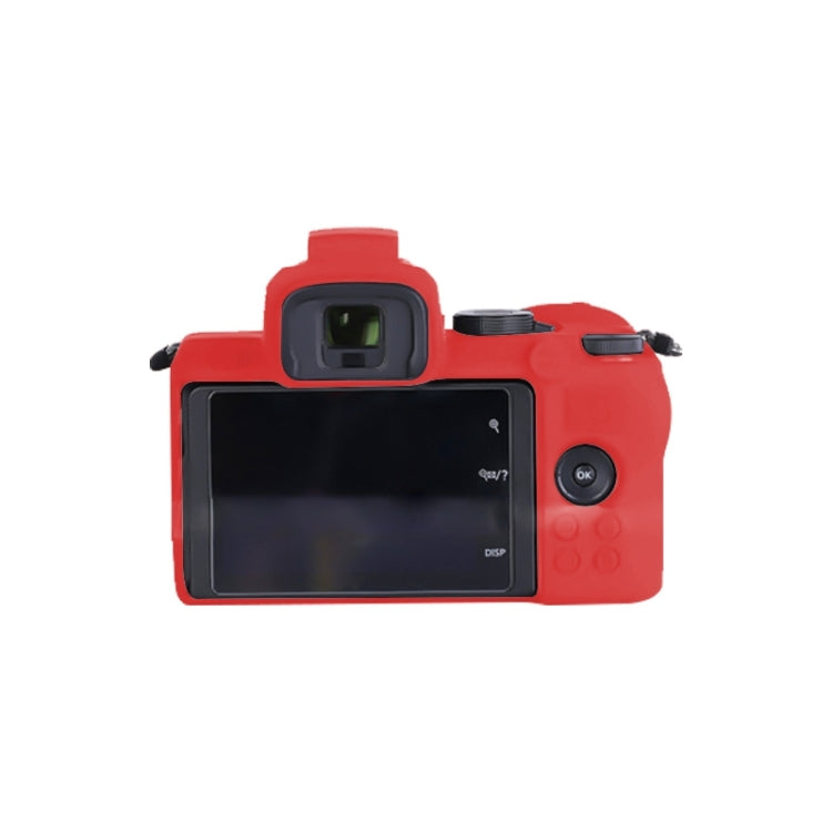 Soft Silicone Protective Case for Nikon Z50 (Red) - Camera Accessories by buy2fix | Online Shopping UK | buy2fix