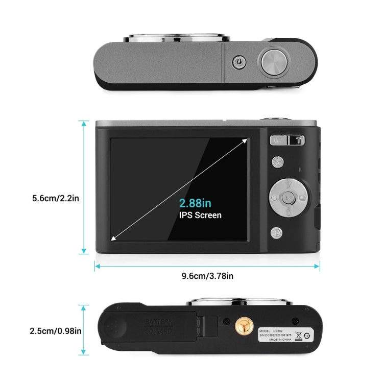 DC302 2.88 inch 44MP 16X Zoom 2.7K Full HD Digital Camera Children Card Camera, AU Plug (Pink) - Consumer Electronics by buy2fix | Online Shopping UK | buy2fix