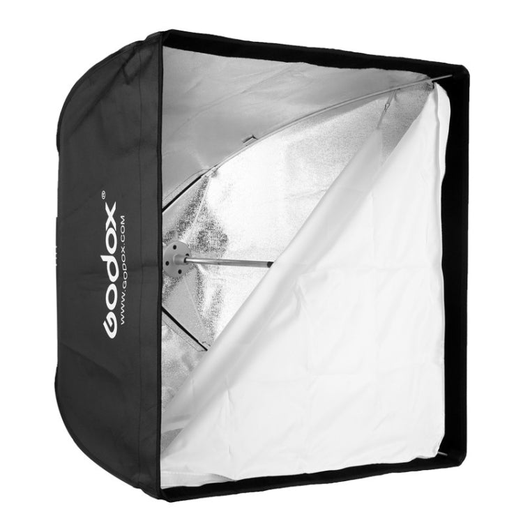 Godox 60 x 60cm Rectangle Softbox Photo Studio Bowens Mount Diffuser for Speedlite (Black) - Camera Accessories by Godox | Online Shopping UK | buy2fix