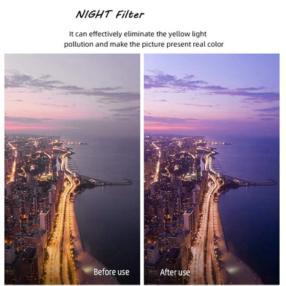 JSR Round Housing NIGHT Lens Filter for GoPro HERO8 Black - DJI & GoPro Accessories by JSR | Online Shopping UK | buy2fix