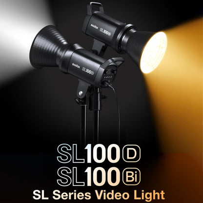 Godox SL100BI 100W 2800-6500K LED Light Studio Continuous Photo Video Light(AU Plug) - Shoe Mount Flashes by Godox | Online Shopping UK | buy2fix