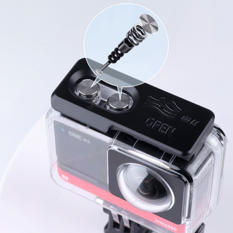 For Insta360 One RS 360 Edition 60m Underwater Depth Diving Case Waterproof Housing (Transparent) - DJI & GoPro Accessories by buy2fix | Online Shopping UK | buy2fix