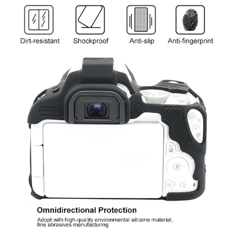 For Canon EOS 250D Soft Silicone Protective Case (White) - Camera Accessories by buy2fix | Online Shopping UK | buy2fix