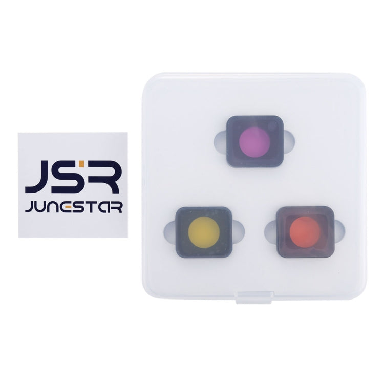 3 in 1 Snap-on Red / Yellow / Purple Color Lens Filter for GoPro HERO6 /5 - DJI & GoPro Accessories by buy2fix | Online Shopping UK | buy2fix