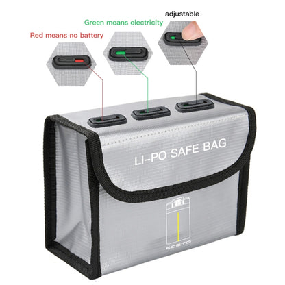 RCSTQ for FIMI X8 Mini Drone Battery Li-Po Safe Explosion-proof Storage Bag(Silver) - DJI & GoPro Accessories by RCSTQ | Online Shopping UK | buy2fix