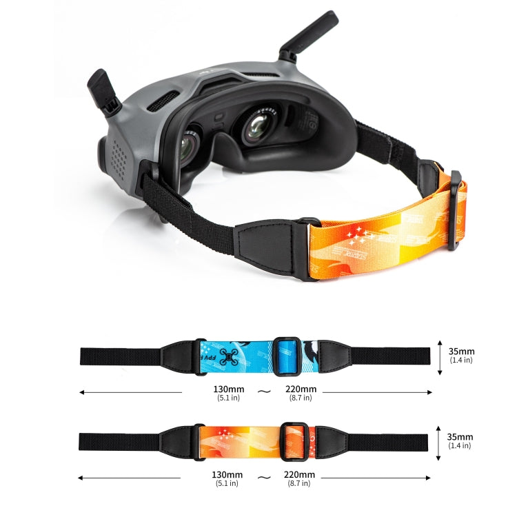 For DJI Avata Goggles 2 STARTRC Headband Elastic Straps(Orange) - Other Accessories by STARTRC | Online Shopping UK | buy2fix