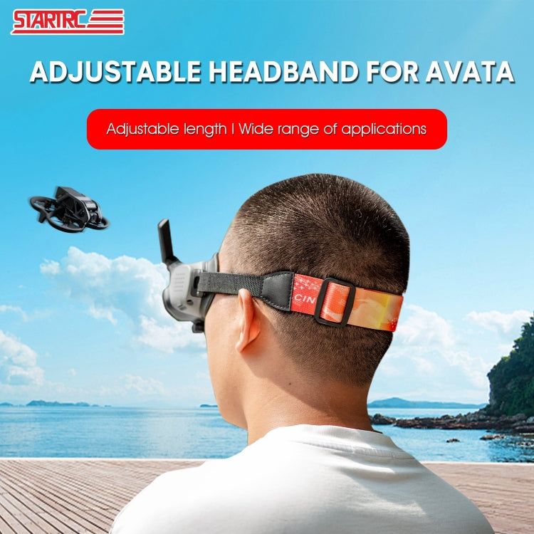 For DJI Avata Goggles 2 STARTRC Headband Elastic Straps(Orange) - Other Accessories by STARTRC | Online Shopping UK | buy2fix