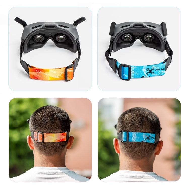 For DJI Avata Goggles 2 STARTRC Headband Elastic Straps(Orange) - DJI & GoPro Accessories by STARTRC | Online Shopping UK | buy2fix