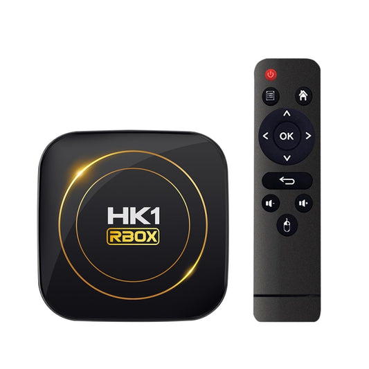 HK1 RBOX-H8S 4K Ultra HD Android 12.0 Smart TV Box with Remote Control, Allwinner H618 Quad-Core, 4GB+64GB(EU Plug) - Others by buy2fix | Online Shopping UK | buy2fix