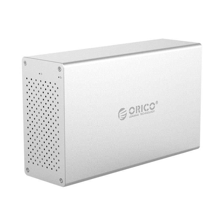 ORICO Honeycomb Series WS200C3 SATA 3.5 inch USB 3.1 USB-C / Type-C Dual Bays Aluminum Alloy HDD / SSD Enclosure, The Maximum Support Capacity: 20TB - HDD Enclosure by ORICO | Online Shopping UK | buy2fix