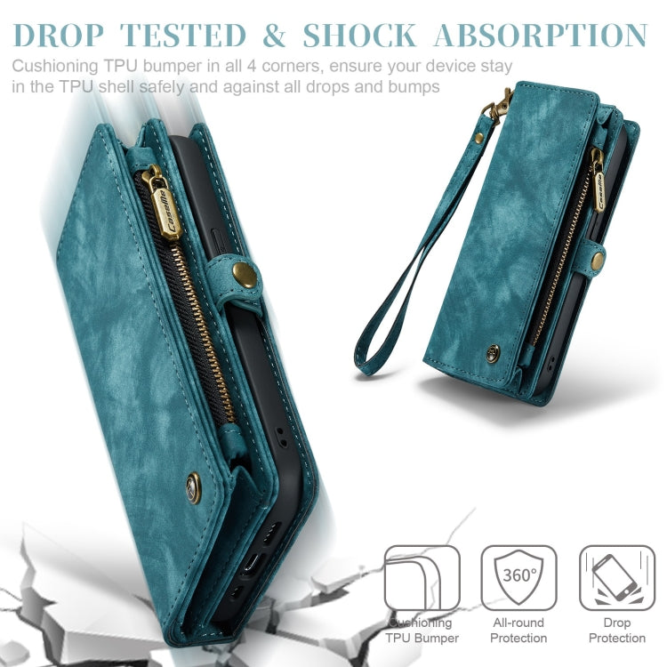 For iPhone 11 Pro Max CaseMe-008 Detachable Multifunctional Horizontal Flip Leather Case with Card Slot & Holder & Zipper Wallet & Photo Frame (Blue) - iPhone 11 Pro Max Cases by CaseMe | Online Shopping UK | buy2fix