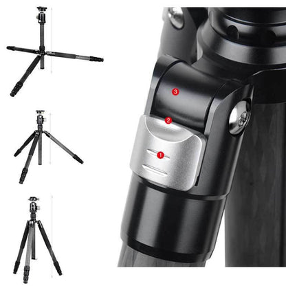 BEXIN W324C M44 Carbon Fiber Tripod Stable Shooting Camera for Video Point Dslr Camera - Tripods by BEXIN | Online Shopping UK | buy2fix