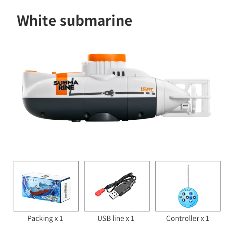 LSRC Mini USB Charging Remote Control Submarine Children Toy(White) - RC Boats by buy2fix | Online Shopping UK | buy2fix