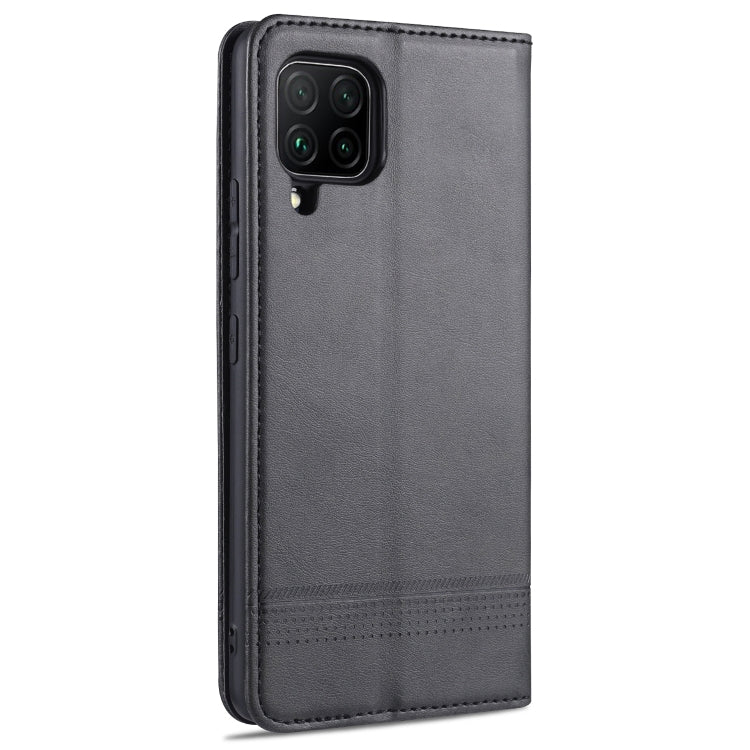 For Samsung Galaxy A42 5G AZNS Magnetic Calf Texture Horizontal Flip Leather Case with Card Slots & Holder & Wallet(Black) - Galaxy Phone Cases by AZNS | Online Shopping UK | buy2fix