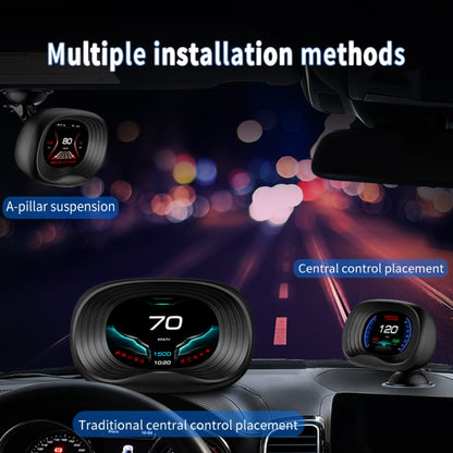 P20 OBD2 + GPS Mode Car Head-up Display HUD Overspeed / Speed / Water Temperature / Engine Failure Alarm -  by buy2fix | Online Shopping UK | buy2fix